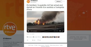 Turisti z Česka v horiacom autobuse na Malorke / Malorka.sk